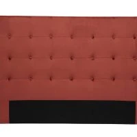 Tête De Lit En Tissu Velours Rouge Tomette L170 Cm LUTECE