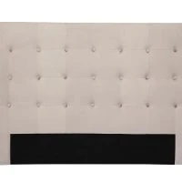 Tête De Lit En Tissu Velours Taupe L170 Cm LUTECE