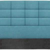 Tête De Lit Moderne En Tissu Bleu Canard L160 Cm ANATOLE